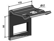 Clamp for tine 80&#1093,12