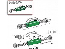 Hydraulic top-links with tie-rod