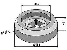 Flange extern Ř158