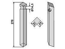 Rotary-tine